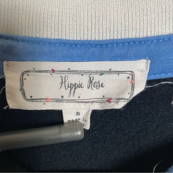 Hippie Rose Woman's Sweater- Soft, Collared, Pull over - Picture 4 of 8